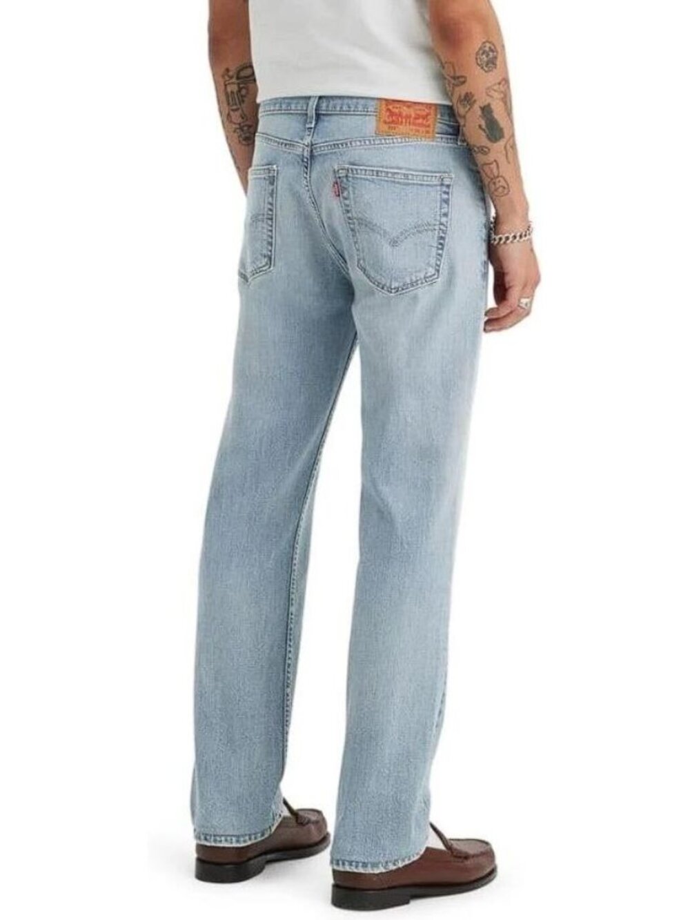 LEVI'S Men's 514 Straight Jeans Size 31X32 In Light Wash - Picture 3 of 9